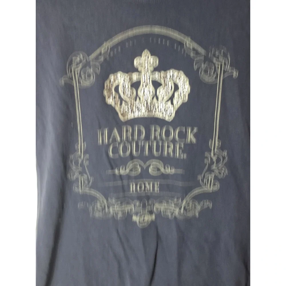 Hard Rock Couture Rome Graphic Short Sleeve T-Shirt, Blue, Size XL